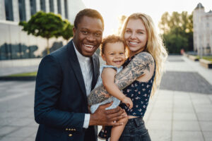 happy family after a contested adoption